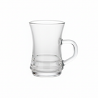 Smooth tea glass with base rings