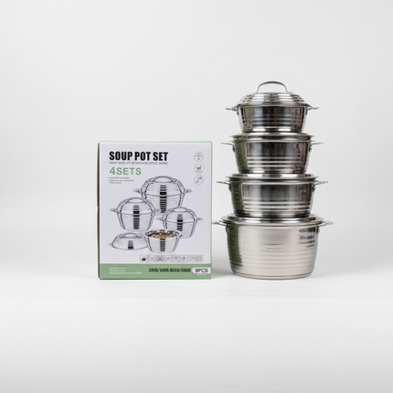 Soup Pots with Box Side by Side