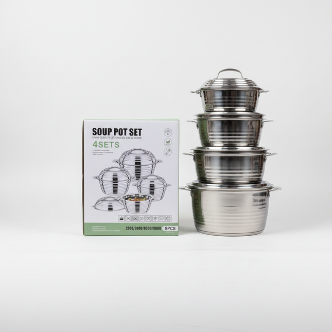Soup Pots with Box Side by Side