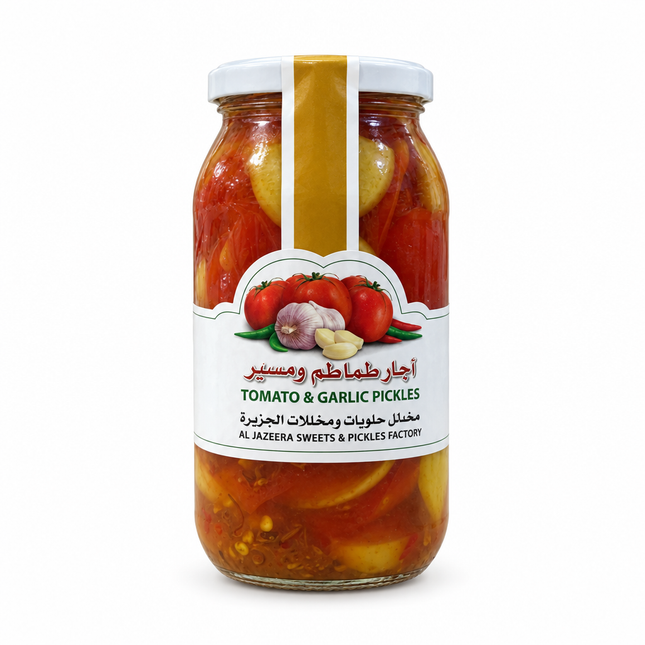 Tomato and Garlic Pickles clean front image