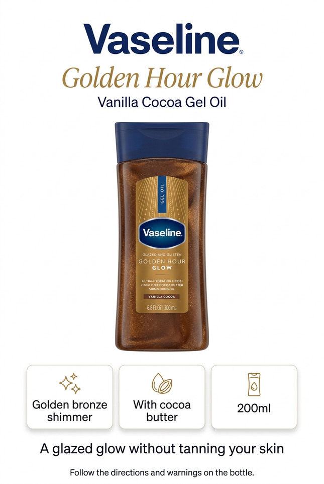 Vaseline Golden Hour Glow information image