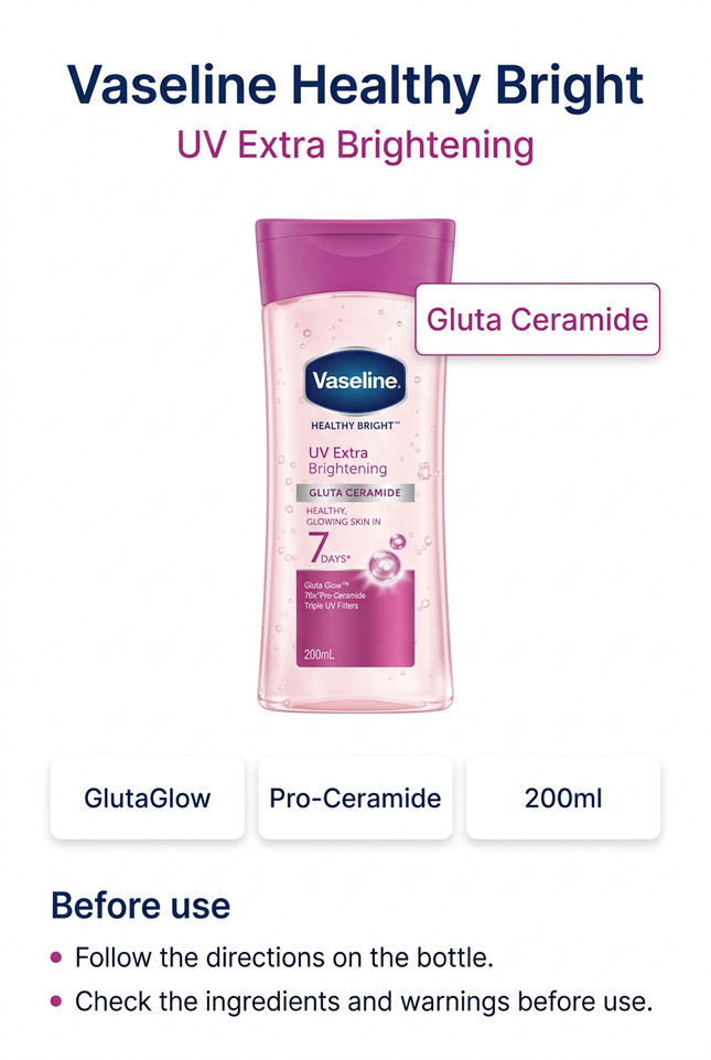 Vaseline UV Extra Brightening information image
