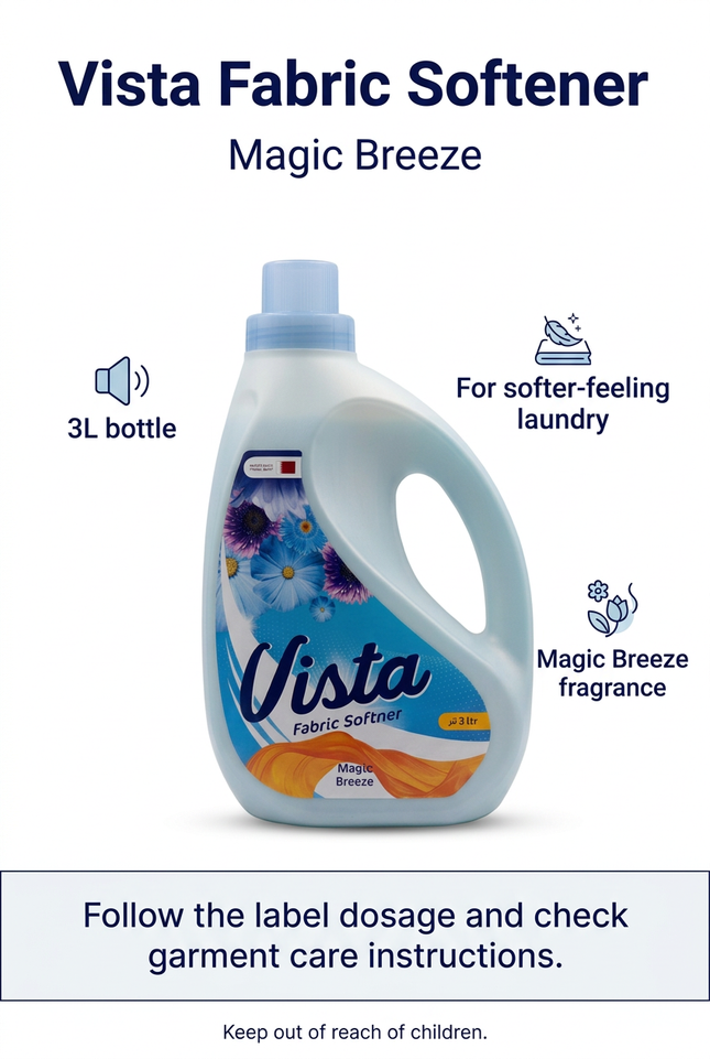 Vista Magic Breeze 3L fabric softener info image